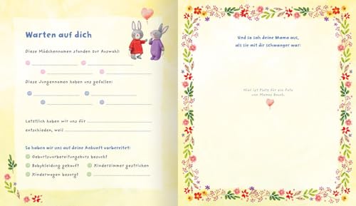 Hurra, ich bin da!: Unser Babyalbum | 80 Seiten zum Festhalten der schönsten Momente mit eurem Baby