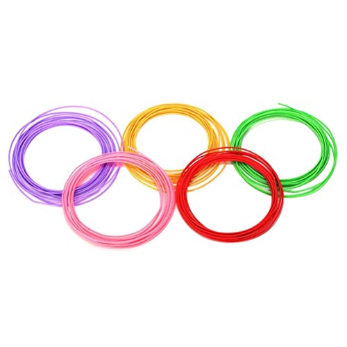 Image of 3IDEA 3D Pen Filament Refills, PLA 1.75mm, 5 Colors Pack (5M Each), High Precision Diameter, Compatible with 3D Pens & Printers, DIY Creative Art & Hobbies