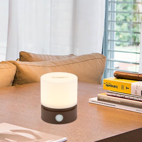 Lámpara de Mesa de Noche Cilíndrica con LED y Control Touch miniatura 7