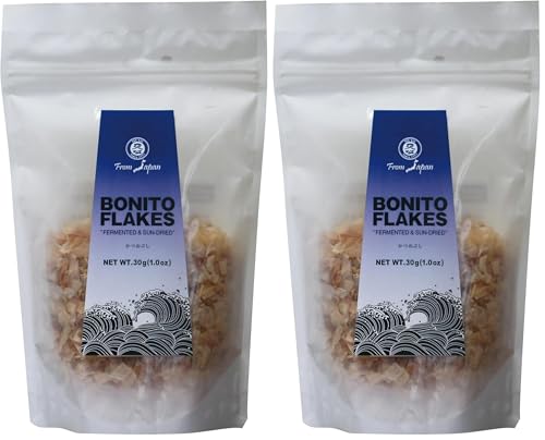 Muso From Japan - Bonito Flakes - Authentic Flavor, Ideal for Dashi and Cooking - 1.0 Ounce (Pack of 2)