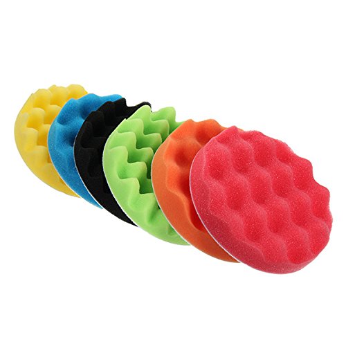 EsportsMJJ 16Pcs 6 Pulgadas Pulido Pulir Almohadillas Set Esponja Espuma Encerado Pad Conjunto