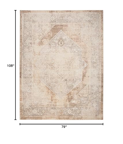 Tapete decorativo beige Astra lavable 108x79 cm miniatura 2