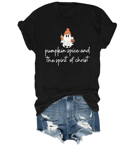 Pumpkin Spice and The Spirit of Christ Shirt Funny Fall Christian T-Shirt Unisex Shirt