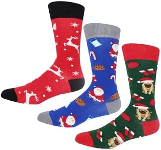 3 Pairs Men's Space Socks | Stocking Fillers | Xmas Gift for Him | Planet Solar System Socks