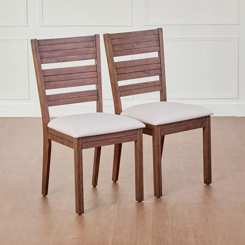 Image of Home Centre | Montoya | Solid Wood | Dining Chairs | Brown | Set of 2 | 1 Year Warranty