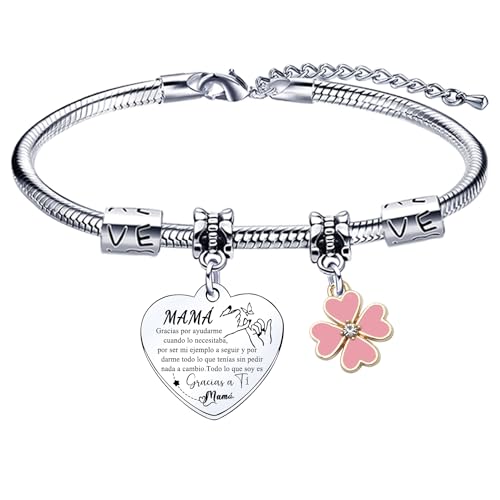 Lumengqi Pulsera para Mamá Pulsera Mamá personalizada día de la Madre Regalo...