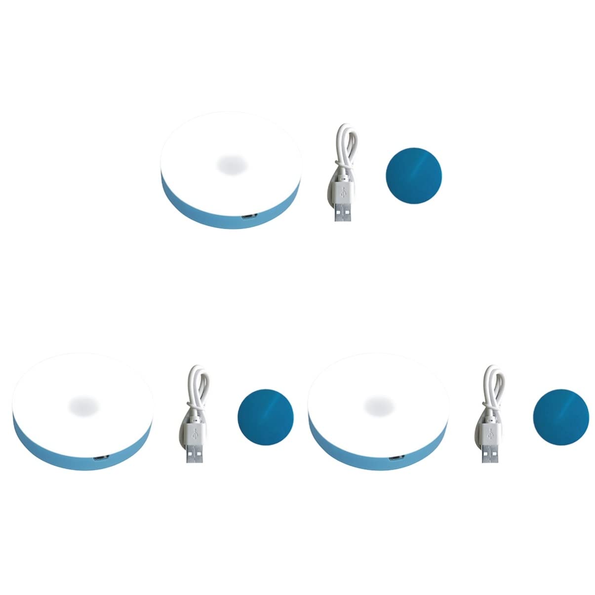 3pcs Camera da letto Clo Night Gift Lamp, Pat Breastfeedingblue, Lampada Led Baby USB Commutazione Partito Allattamento al seno Luce Bianca Lmap Bambini Sensore Camera Bambini Touch Dimmerabile e
