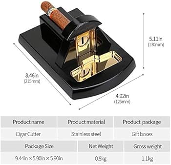 Amazon.co.jp: テーブルトップ葉巻カッター高級金属ステンレス鋼