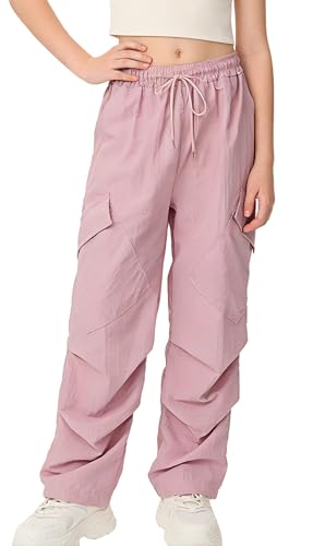Pantalon baggy hip hop cargo fille idéal pour l'école, le sport et la danse de 5 à 14 ans