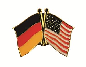 Buddel-Bini USA/Deutschland Freundschafts Pin