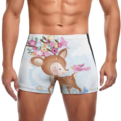 Short de bain homme imprimé nature idéal pour la plage et la piscine