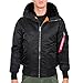 Produktbild Alpha Industries MA-1 Hooded Bomberjacke für Herren Black