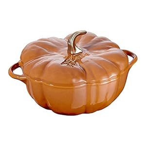 Staub Cast Iron 5-qt Pumpkin Cocotte – Burnt Orange, Made in France