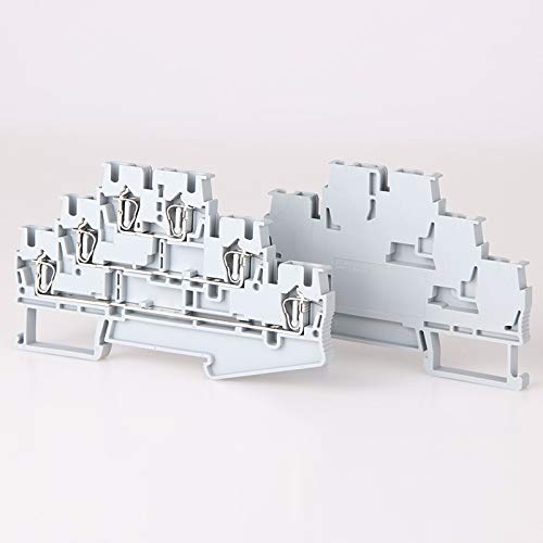 Bornes, Bornier Type de rail 2.5MM place Pull-arrière Type Linéaire Type de trois couches Terminal ignifuge pour un sertissage précis