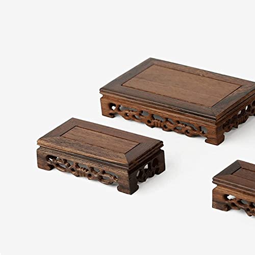Support pour plantes en bois mini présentoir de table rustique