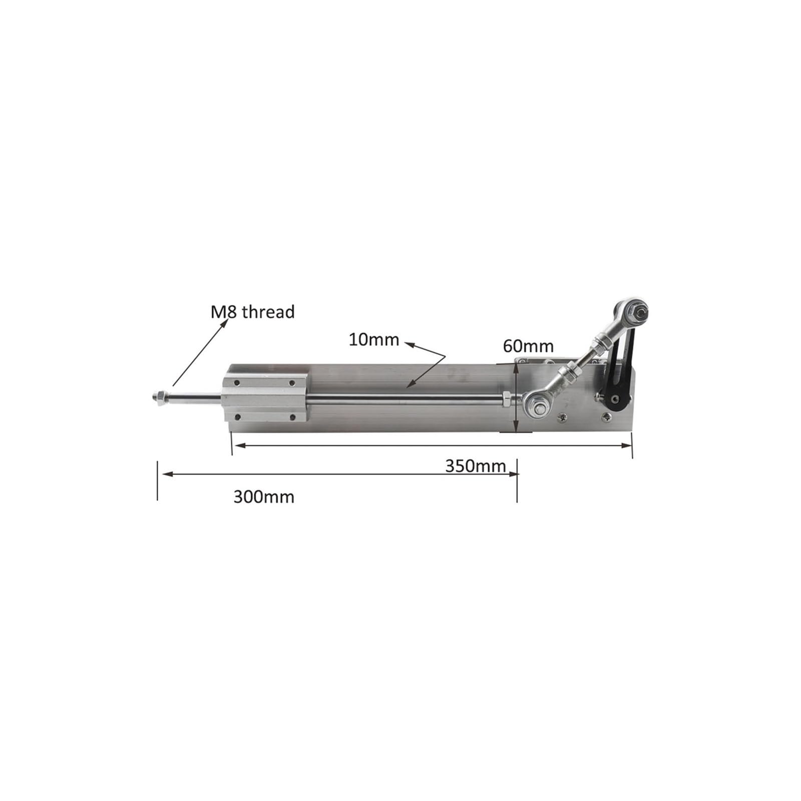 Siłownik liniowy, DC24V Rowerowy Elektryczny Siłownik Ruchu Liniowego Silnik Posuwisto-zwrotny 120 Obr./min/min 150mm (6 Cali) Skok Liniowy(Type 2)