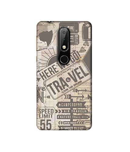 Image of Travel Design 3D Printed Hard Back Case Cover for Nokia 6.1 Plus