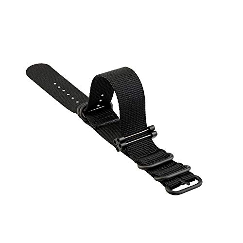 Bracelet Suunto Core nylon tressé de qualité supérieure noir 24mm - 4