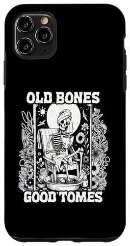 Old Bones Good Tomes Book Lover Bookworm �X�P���g���u�b�N �X�}�z�P�[�X iPhone 11 Pro Max �p