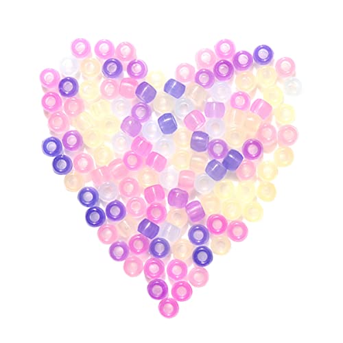 Ciieeo Uv Color Changing Beads 1000Pcs Multi 7 Colors Uv Reactive Beads Glow in The Dark for DIY Jewelry Making and Craft Projects