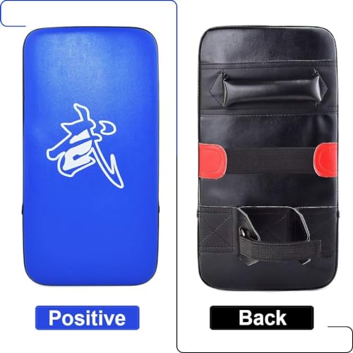 Image of TLBTEK Taekwondo Kick Shield - Muay Thai MMA Karate Kickboxing Training Pads - Curved Leather Strike Shield