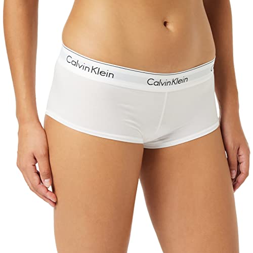 Calvin Klein Modern Cotton - Short Boxer Femme, Blanc (White), M