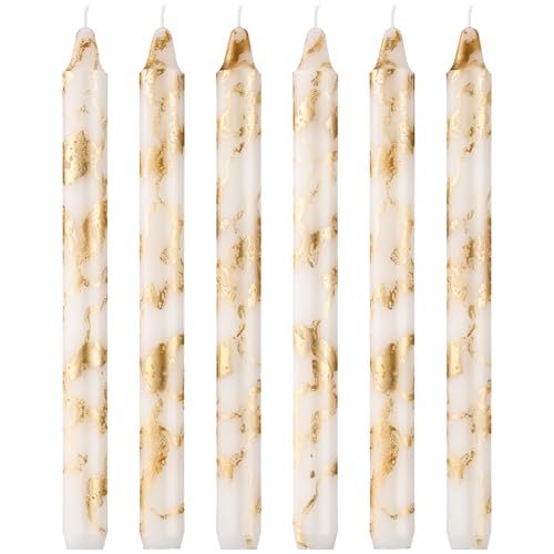 White Gold Taper Candles (10-Inch)