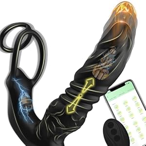 5-in-1 Prostate Massager Thrusting Anal Vibrator, Big...