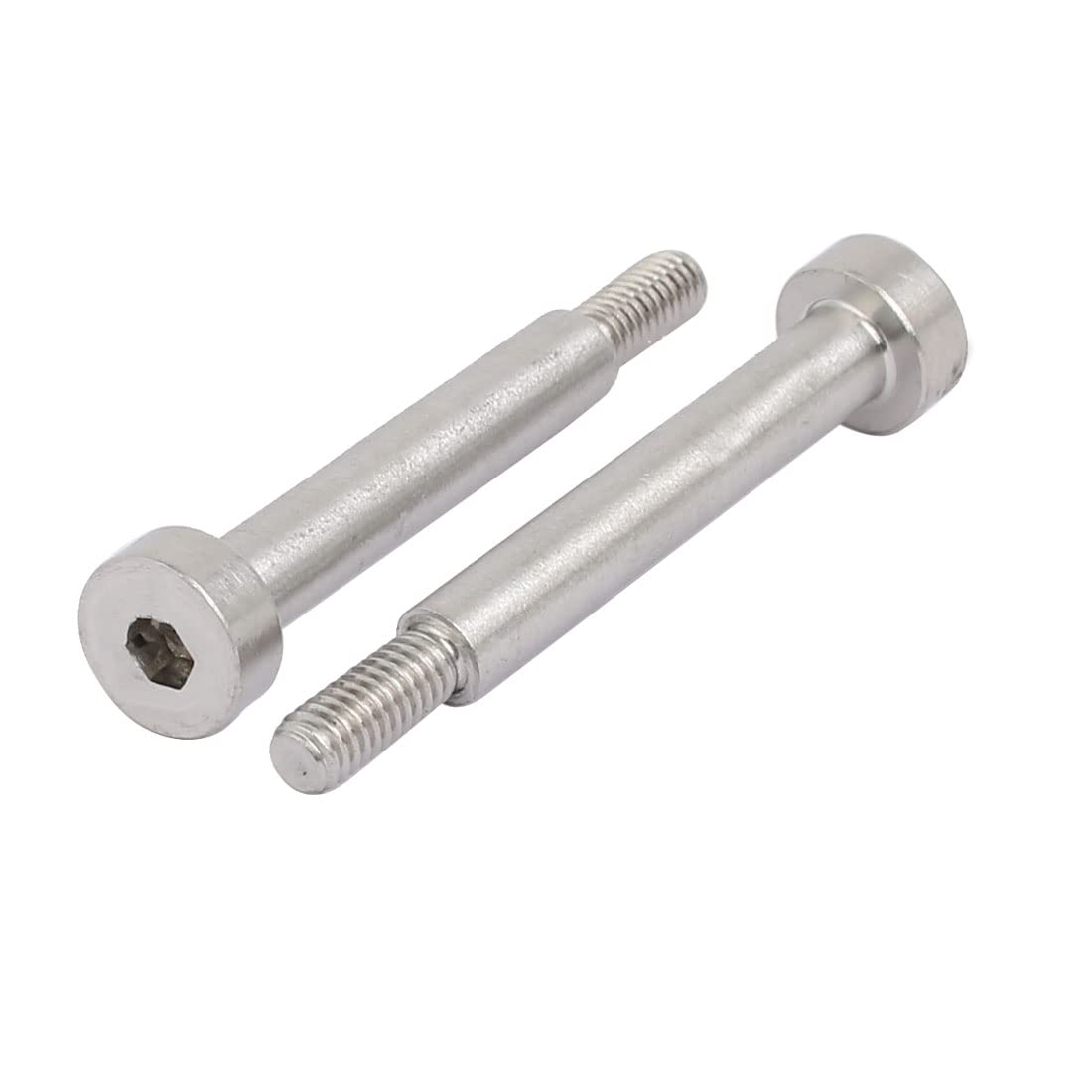 sourcingmap 10 tornillos hexagonales de acero inoxidable 304 de 5 mm de diámetro de hombro 30 mm de longitud de hombro M4