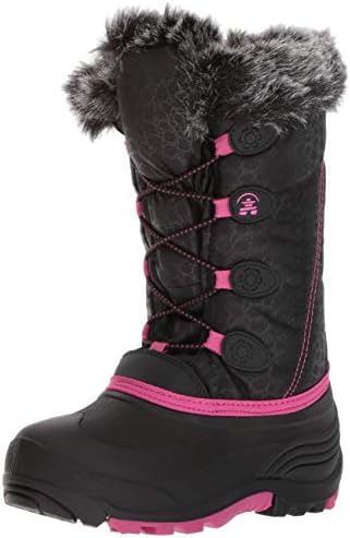Kamik Unisex-Child Snowgypsy Snow Boot, Black/Magenta/Bmm, 10 Medium US Toddler