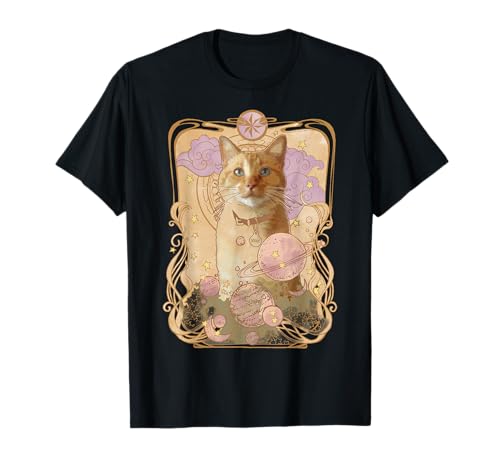 Captain Marvel Goose The Cat Celestial Portrait T-Shirt