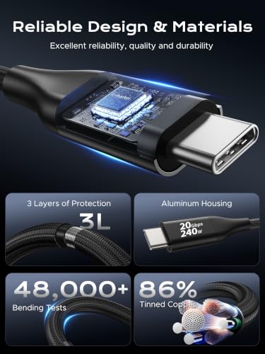 Plugable USB C Monitor Cable 3.3FT, 4K@144Hz, 8K@30Hz UHD Video Display - image 5