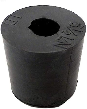 1 Black Rubber Cord Stopper for 12V Wire