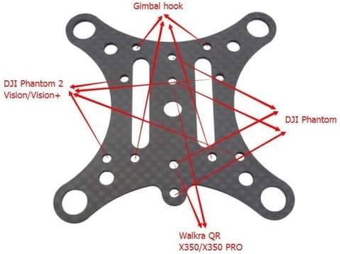 Miniatura 2 de Juego antivibración para Gopro Hero DJI Phantom 2 Vision Plus Walkera Qr X350 PRO