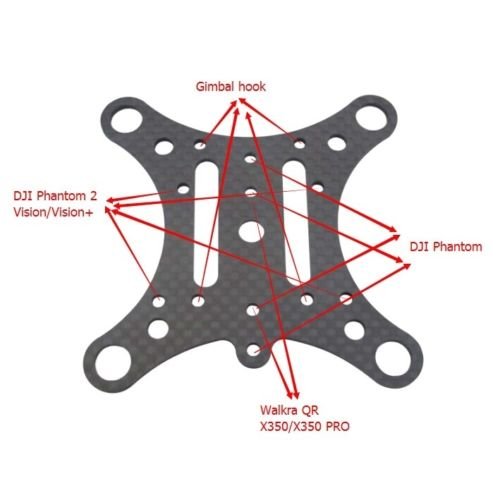 Amazon.com: Hobbypower Anti-Vibration Set for Gopro Hero DJI Phantom 2  Vision Plus Walkera Qr X350 PRO : Electronics