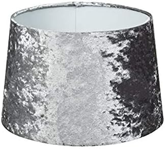 Grey crushed velvet lamp Clearance