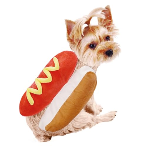 Disfraz creativo para perro y gato talla M naranja miniatura 5
