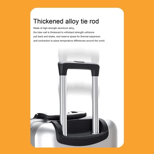 Carry On Luggages Suitcase Aluminum Frame Luggage USB Charging Multi -Layer Composite Wear Resistance and Scratch Luggage Suitcases (A-24in3
