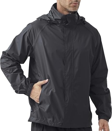 4v1 Raincoat for Men Waterproof | Men Rain Jacket Hooded Windproof Lightweight | Full-Length Breathable All-Season Rain Wear | Bike Riding, Motorcycle, Cycling|M11-picture-12