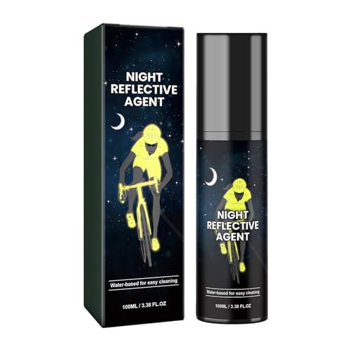 Genérico Pintura En Aerosol Reflectante - Brillo De Noche Amarillo 4x13.8 Cm, Capa Impermeable, Seca Rápida, Recubrimiento Larga Duración | Oscura Para Chaquetas, Bolsas, Madera, Equipo Al Air