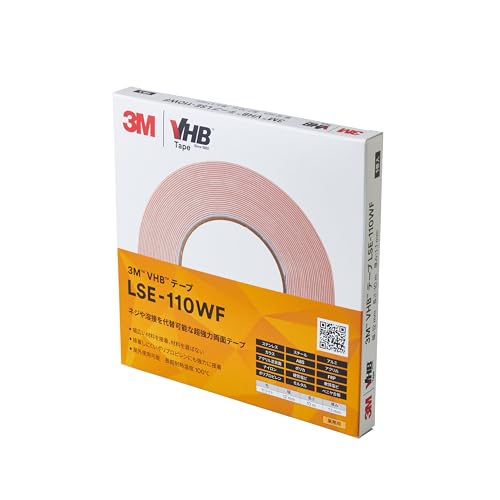 Amazon.co.jp: 3M 屋内 屋外 多用途 VHB テープ LSE-110WF, 白, 12 mm
