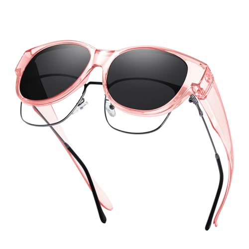 Image of GEGURI Polarized Sunglasses Fit Over Glasses for Men Women, Oversized Square Sun Glasses UV400 Protection Shades