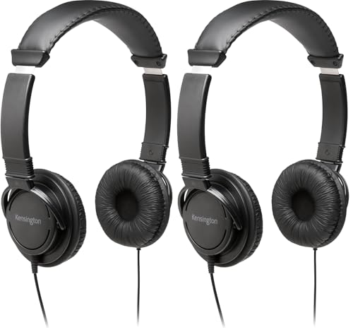 Image of Kensington Hi-Fi Headphones (K97602WW),Black (Pack of 2)