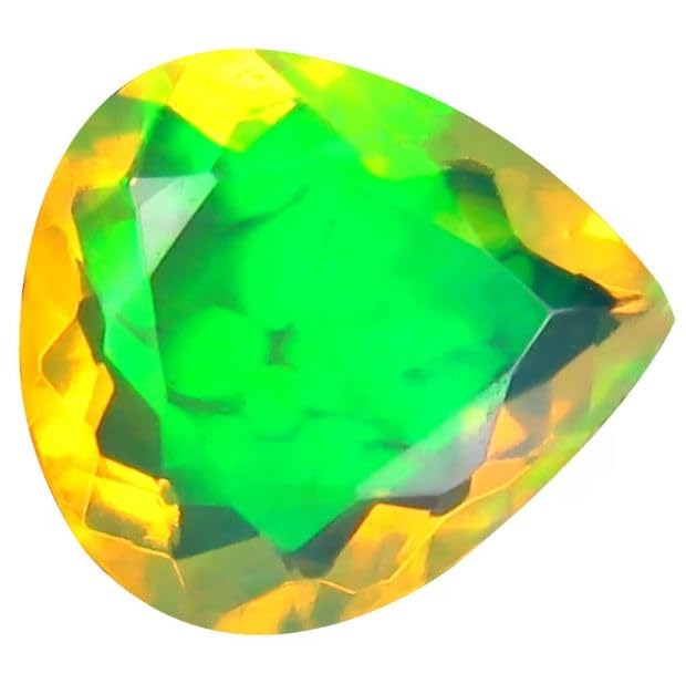 Opale éthiopienne à facettes 10x9 mm, la gemme arc-en-ciel pour vos bijoux du quotidien