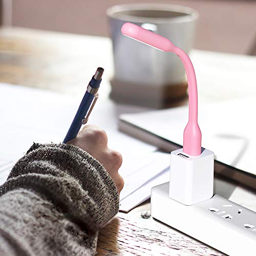 Mini Usb Light,9 Pcs Mini Usb Lamp,Led Laptop Keyboard Lights,Portable Flexible Reading Lamp For Power Bank,Usb Adapter,Color As Shown-Naughtykid #TOP6