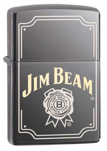 Encendedor Zippo Jim Beam Ice Negro Personalizado miniatura 1