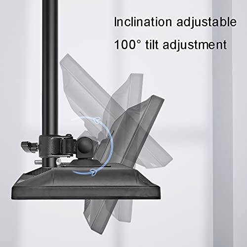 Support TV Plafond robuste fixation métal pour sécuriser écran plat suspendu - 5