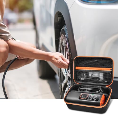 Étui compresseur air portable rigide anti-choc avec filet