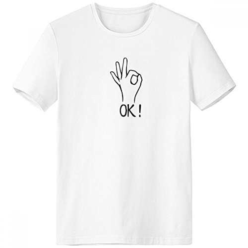 T-shirt blanc homme OK anti irritation col rond coton souple
