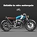 Sporacingrts Stainless Steel Motorcycle Exhaust Muffler Silencer Pipe Inlet 1.46 1.54 1.65 1.77Inch Motorcycle Exhaust with Moveable DB Killer for Dirt Bike Street Bike Scooter(Black)